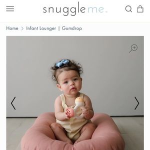 Snuggleme lounger with cover in Gumdrop